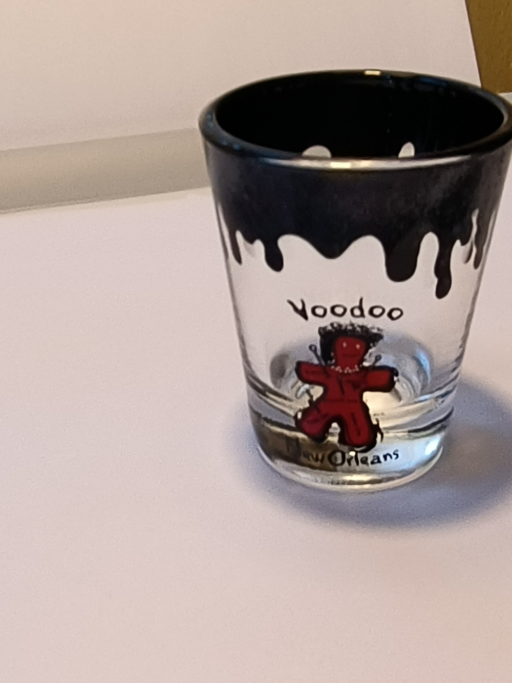Voodoo New Orleans Red Voodoo Doll Shot Glass